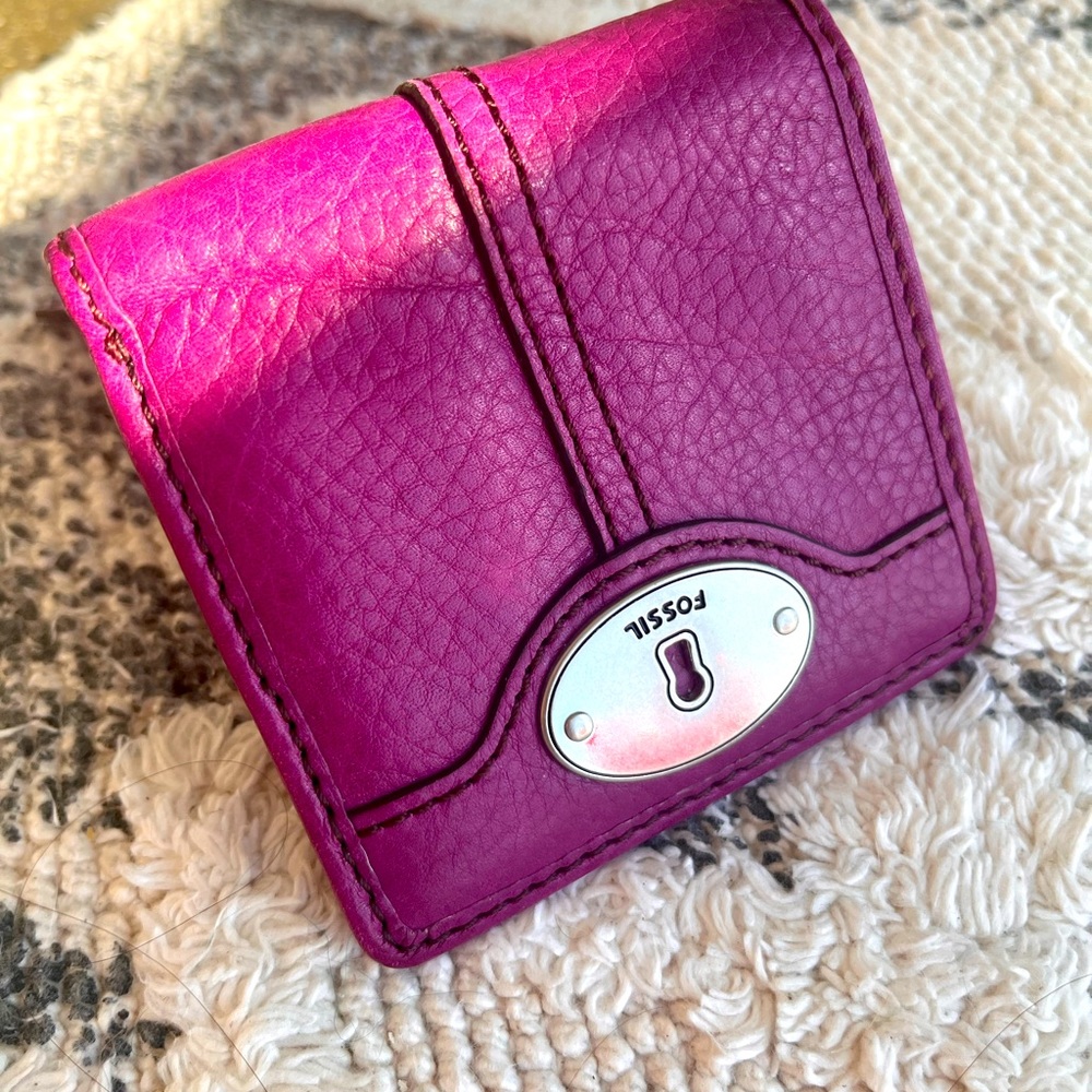 FOSSIL leather small unisex wallet
